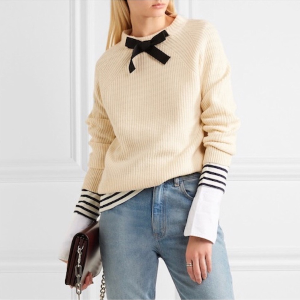 Jcrew bow knit sweater